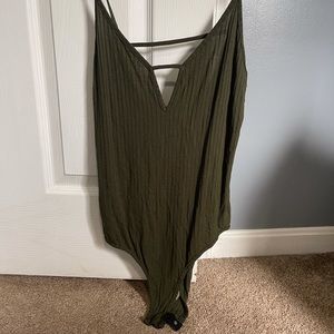 Army green body suit